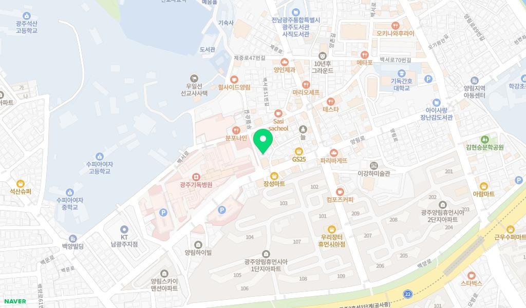 사랑의뜰안작은도서관 지도 이미지