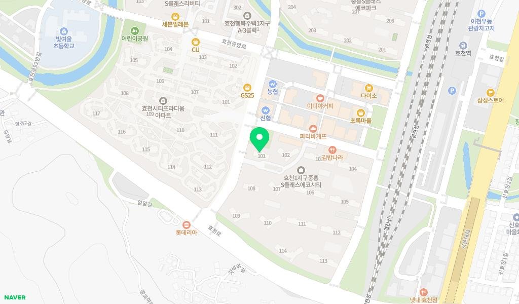 에코시티작은도서관 지도 이미지