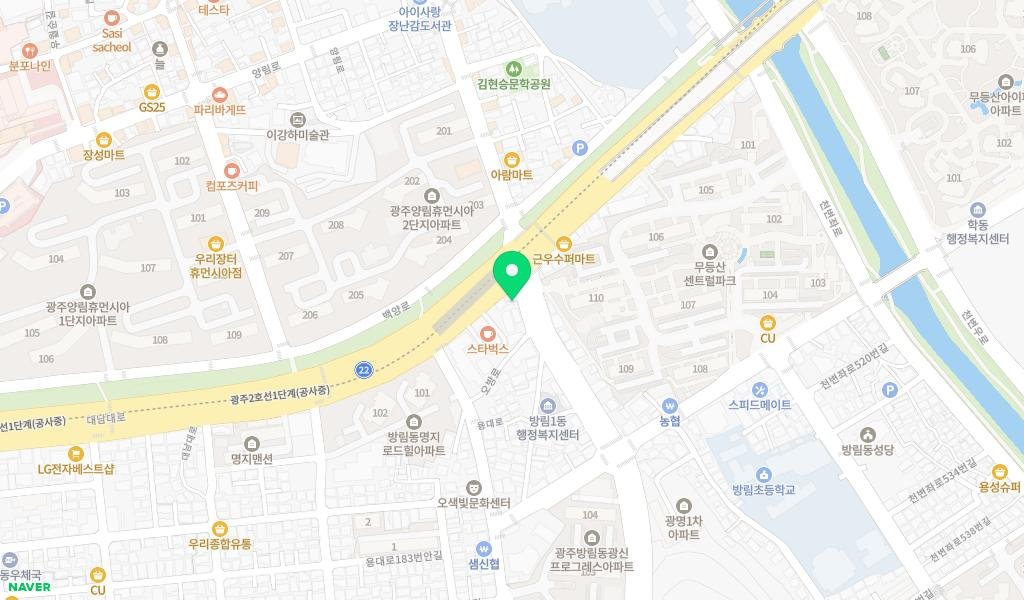 꿈사랑작은도서관 지도 이미지