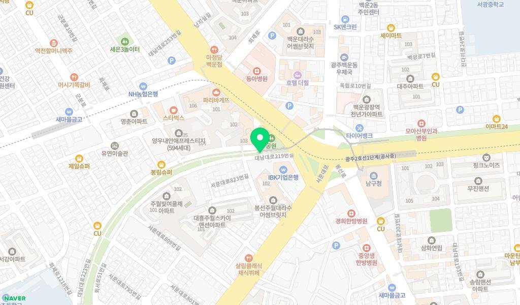 푸른길작은도서관 지도 이미지