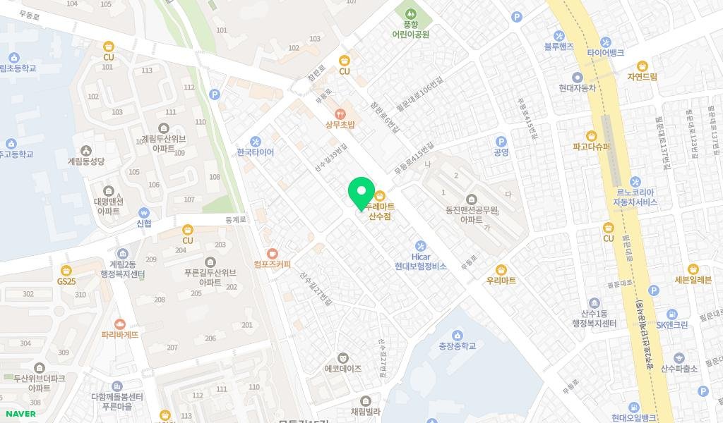 행복한작은도서관 지도 이미지