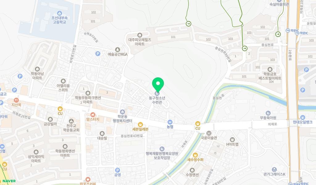 학운동작은도서관 지도 이미지