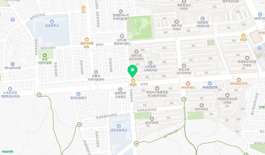 꿈일굼터작은도서관 지도 이미지