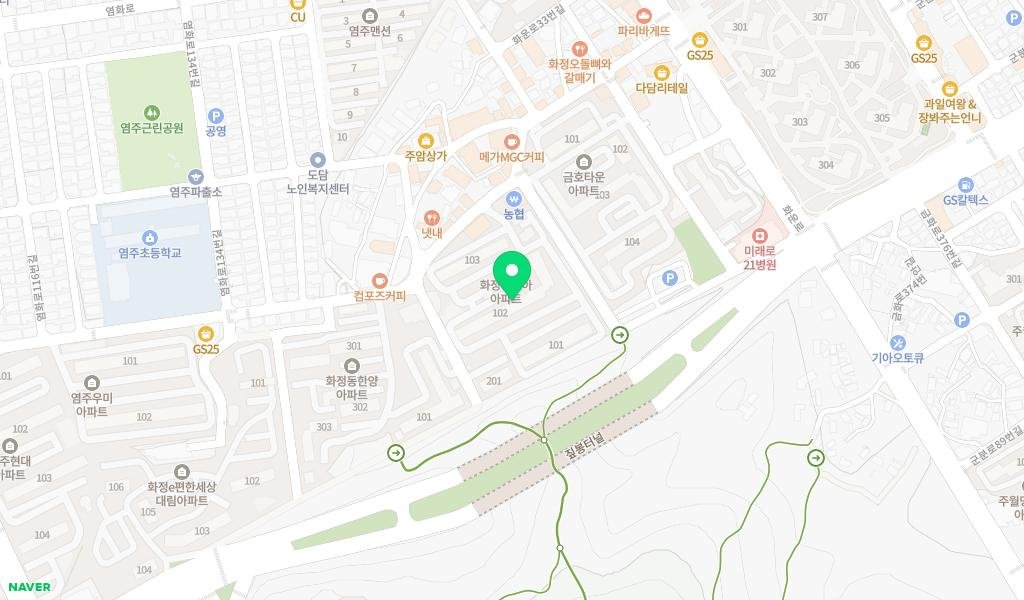 신동아아파트작은도서관 지도 이미지