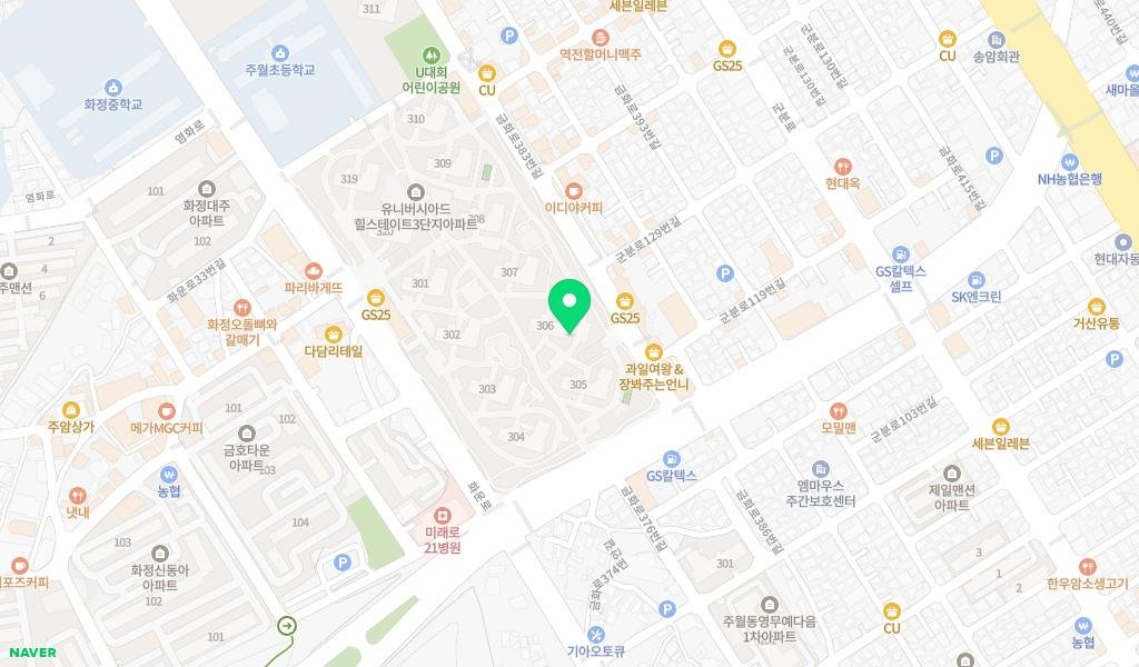 지혜의쉼터작은도서관 지도 이미지