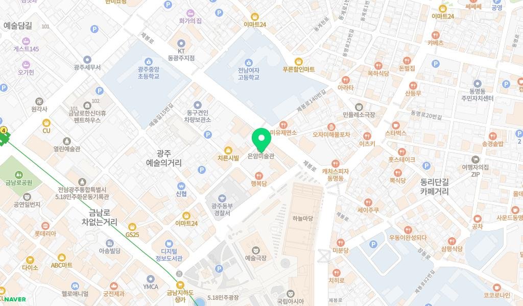 은암미술관 지도 이미지