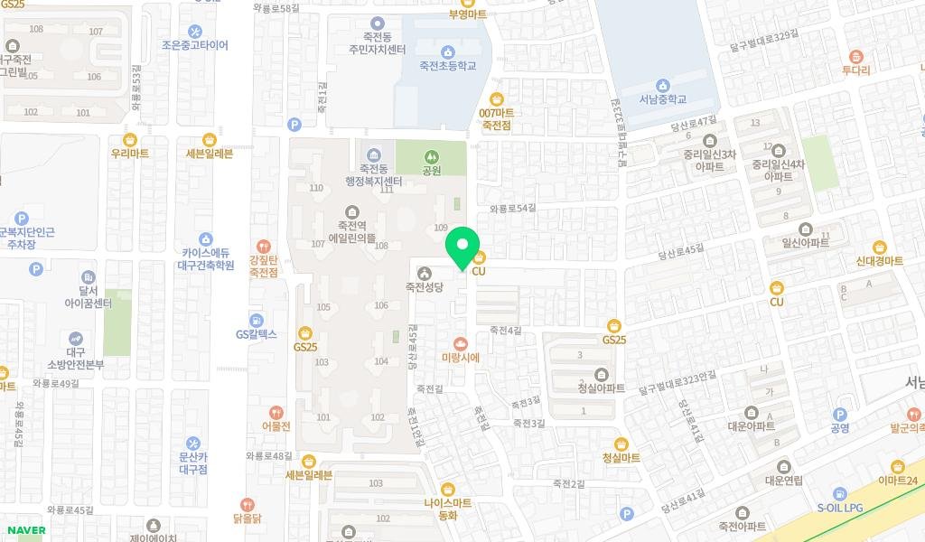 해와별작은도서관 지도 이미지
