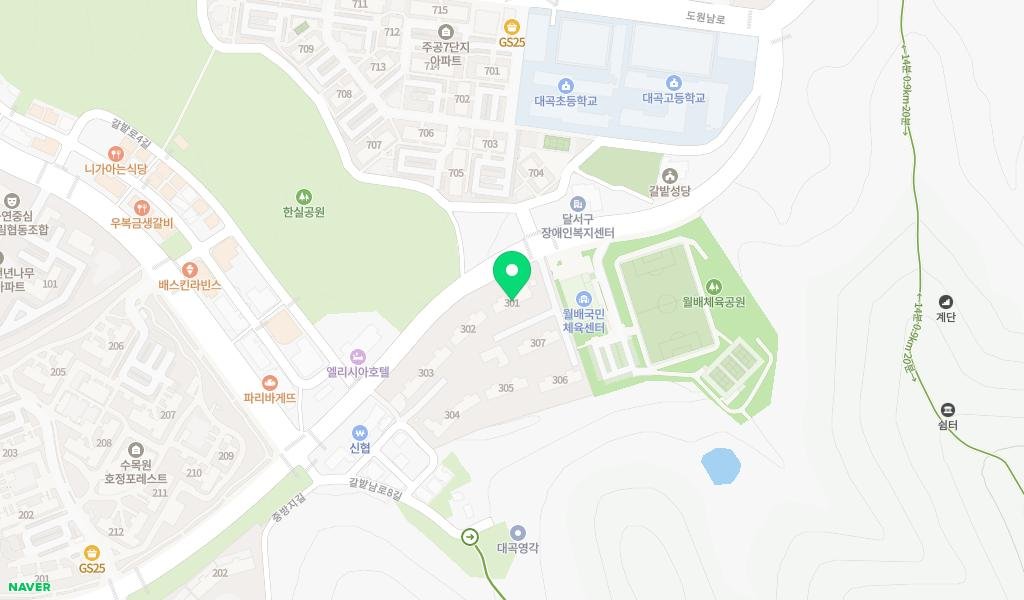 풍경그린작은도서관 지도 이미지