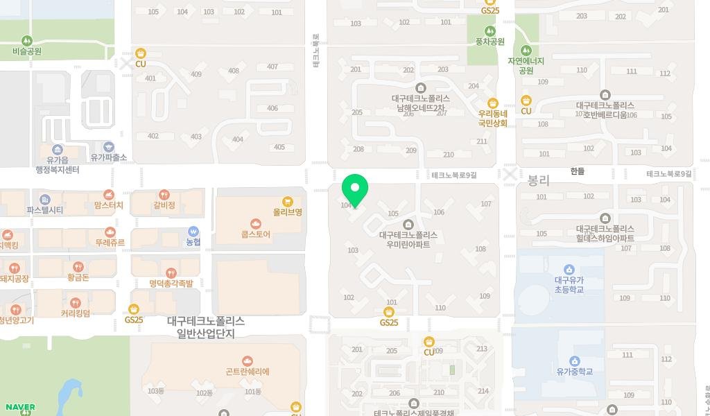 우미린 더 포레스트 작은도서관 지도 이미지