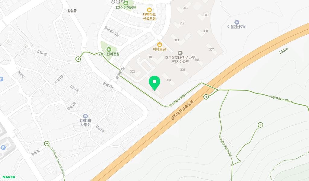 꽃가람작은도서관 지도 이미지