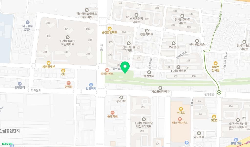 반야월역사 작은도서관 지도 이미지