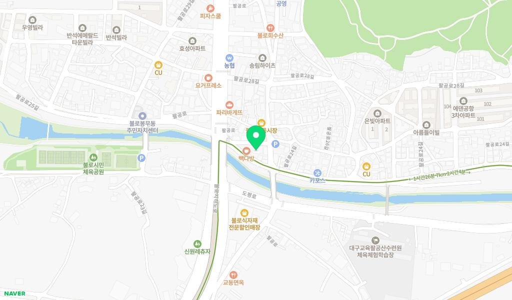 불로어울림 작은도서관 지도 이미지