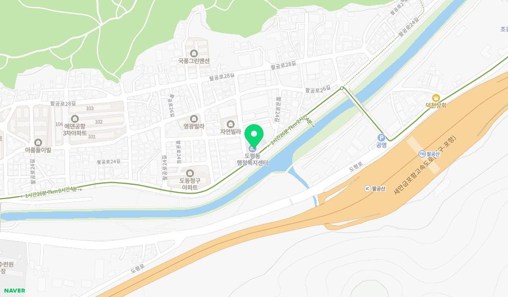 도평동 작은도서관 지도 이미지