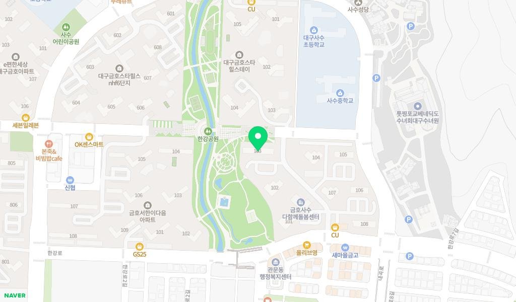 한강숲작은도서관 지도 이미지