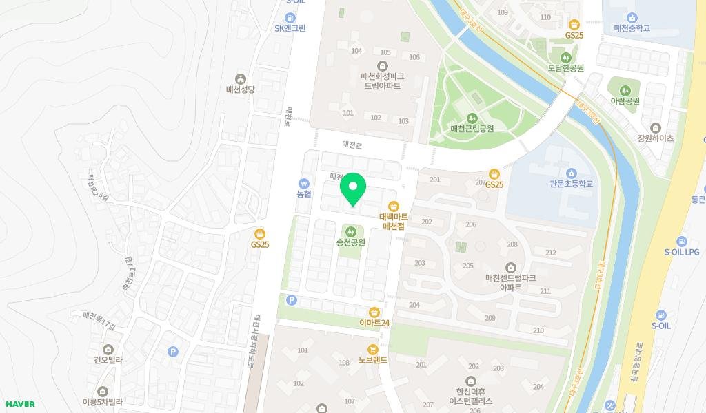 하늘샘작은도서관 지도 이미지