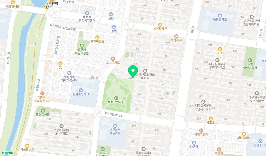 화성센트럴파크 도서관 지도 이미지