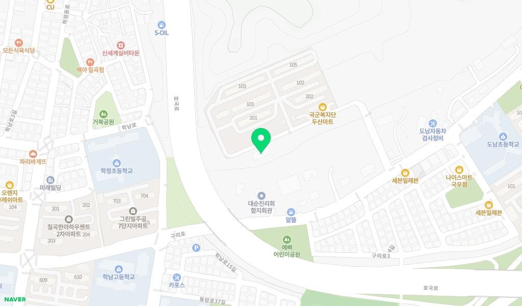 강철 작은도서관 지도 이미지