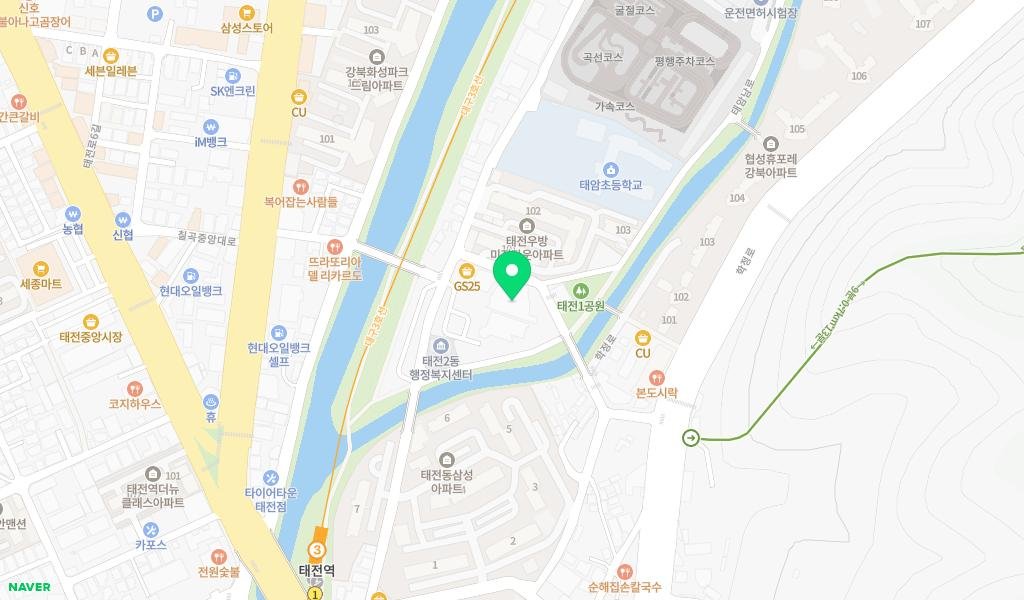 부광더불어숲 작은도서관 지도 이미지