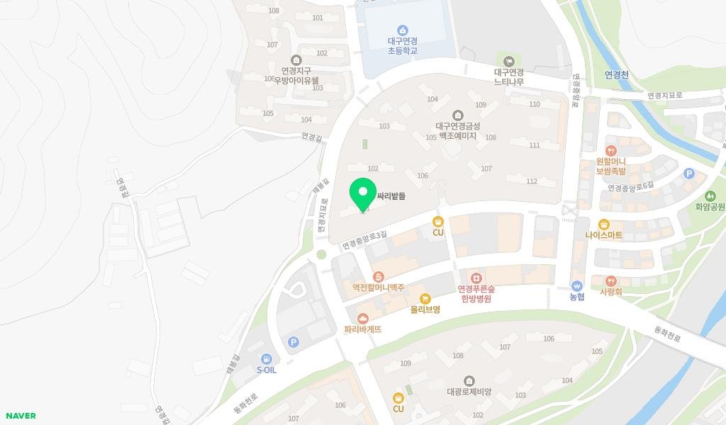 예미지숲속의아침작은도서관 지도 이미지