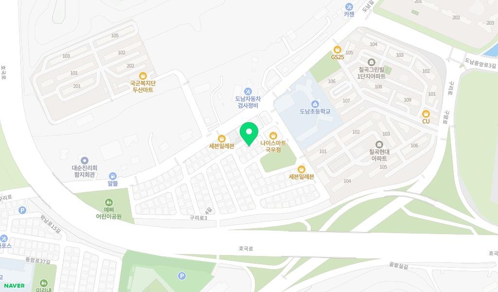 열린 작은도서관 지도 이미지