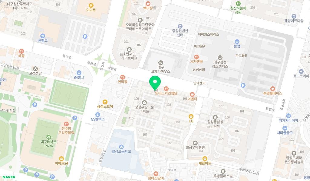 성광우방타운 주민도서실 지도 이미지