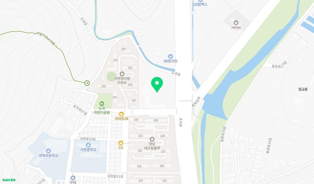 서변동 작은도서관 지도 이미지