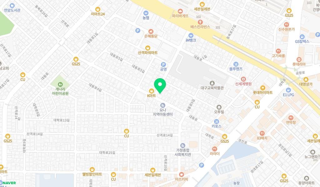 사과나무 작은도서관 지도 이미지