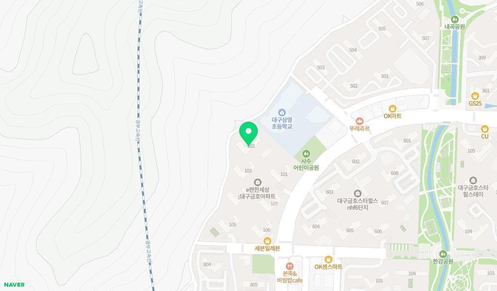 이편한세상대구금호작은도서관 지도 이미지