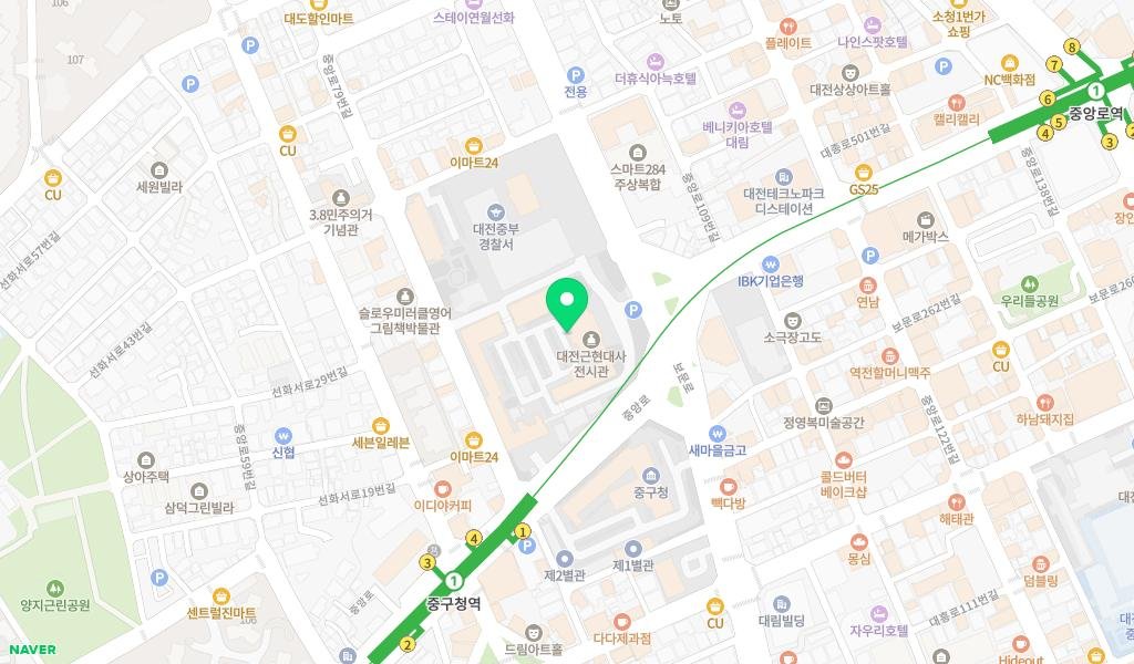 (재)대전평생교육진흥원 지도 이미지