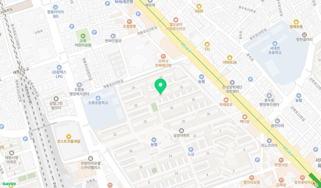 오류동 삼성아파트도서관 지도 이미지