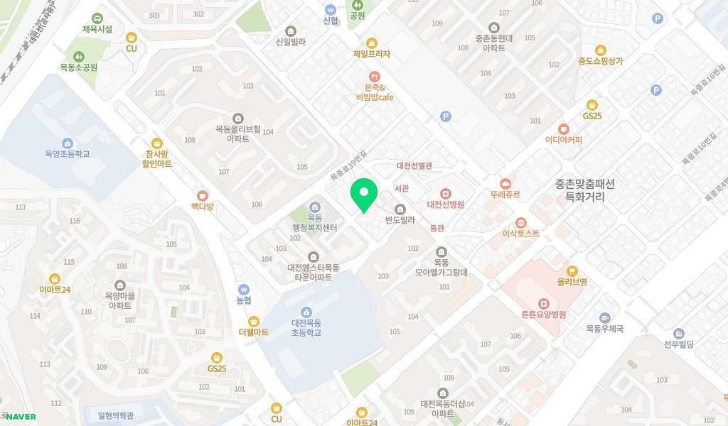 목동어린이도서관 지도 이미지