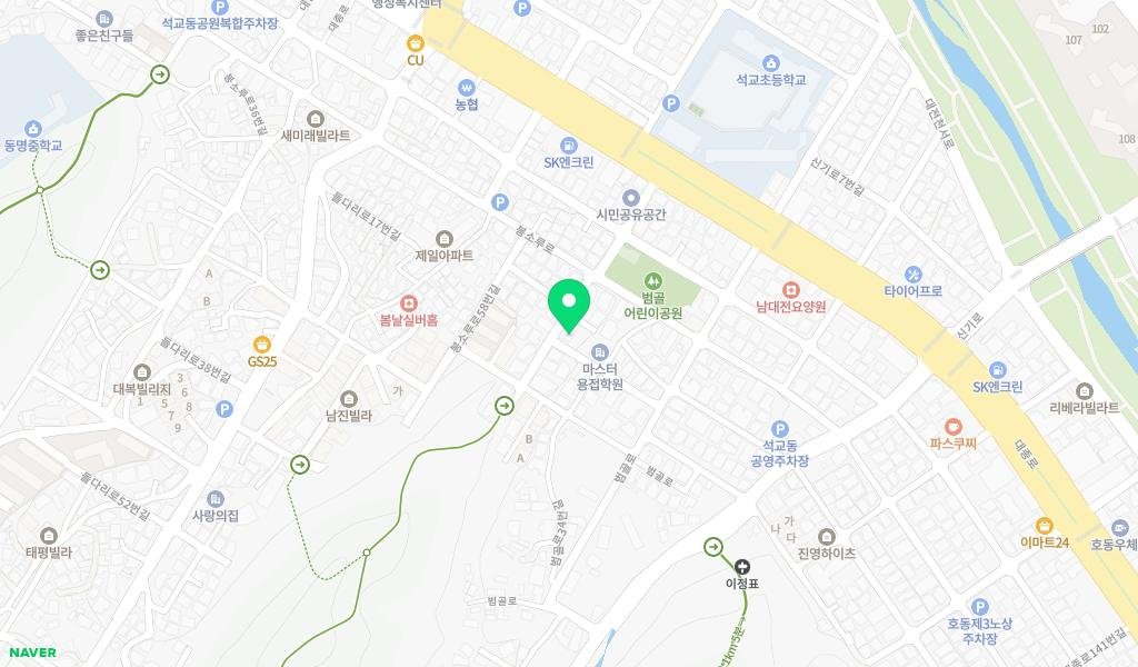 늘푸른도서관 지도 이미지