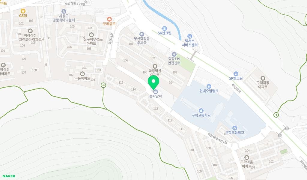학마을 작은도서관 지도 이미지
