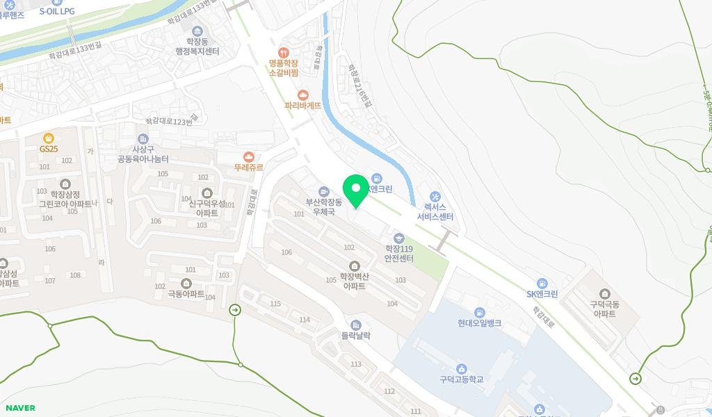 부산광역시 여성문화회관 도서정보자료실 지도 이미지