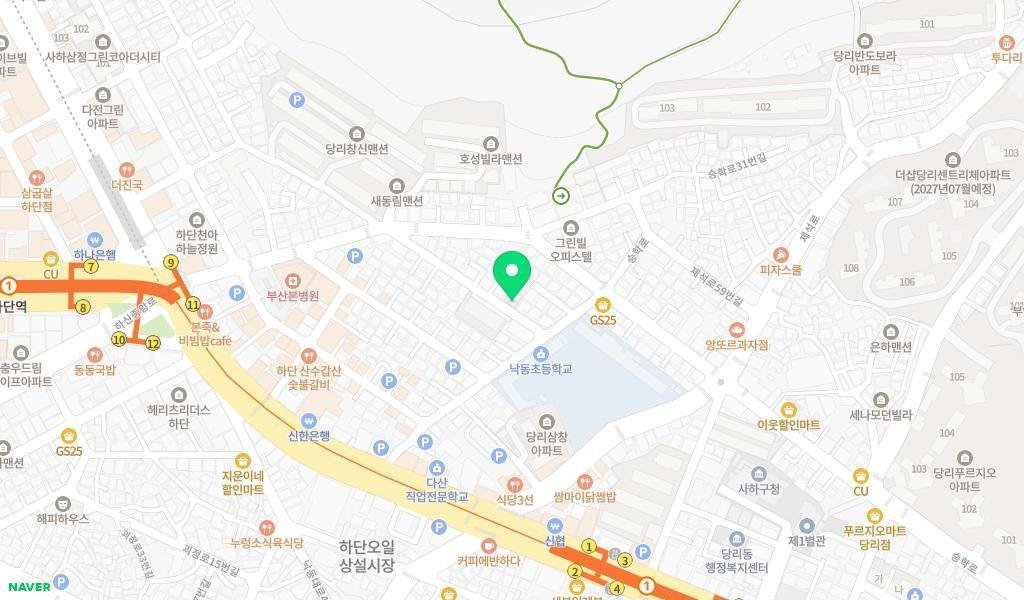당리작은도서관 지도 이미지