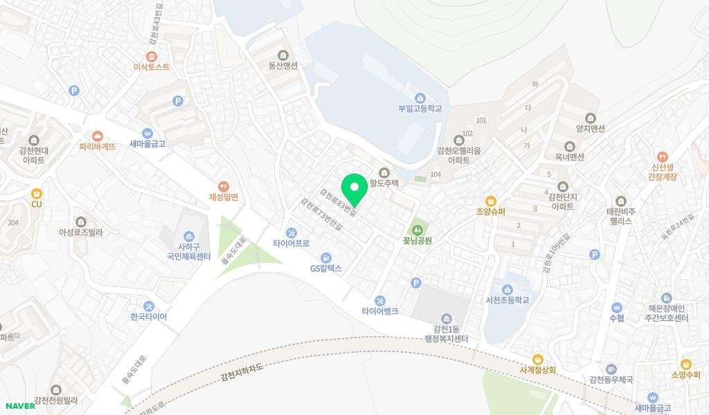 푸른누리작은도서관 지도 이미지