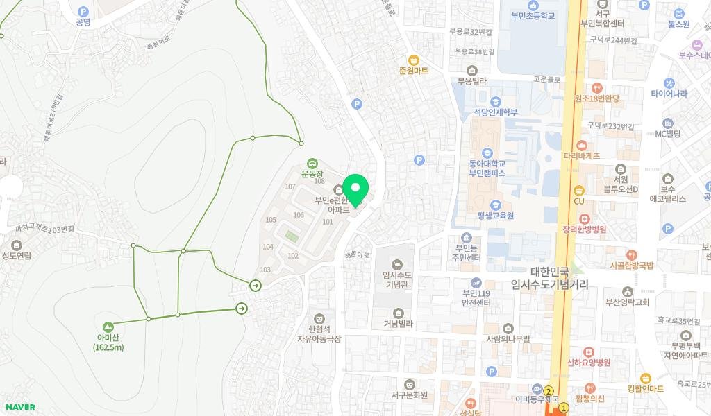 부민작은도서관 지도 이미지