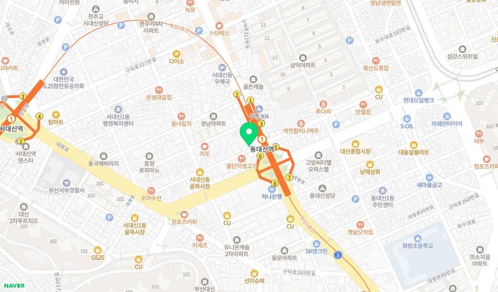 짬짬이 작은도서관 지도 이미지