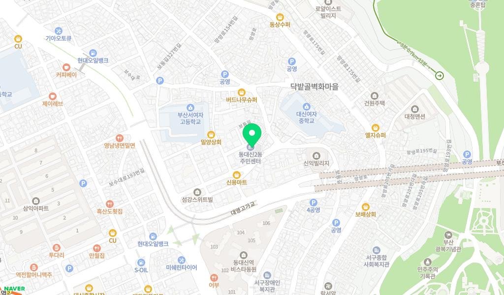 닥밭골 작은 도서관 지도 이미지