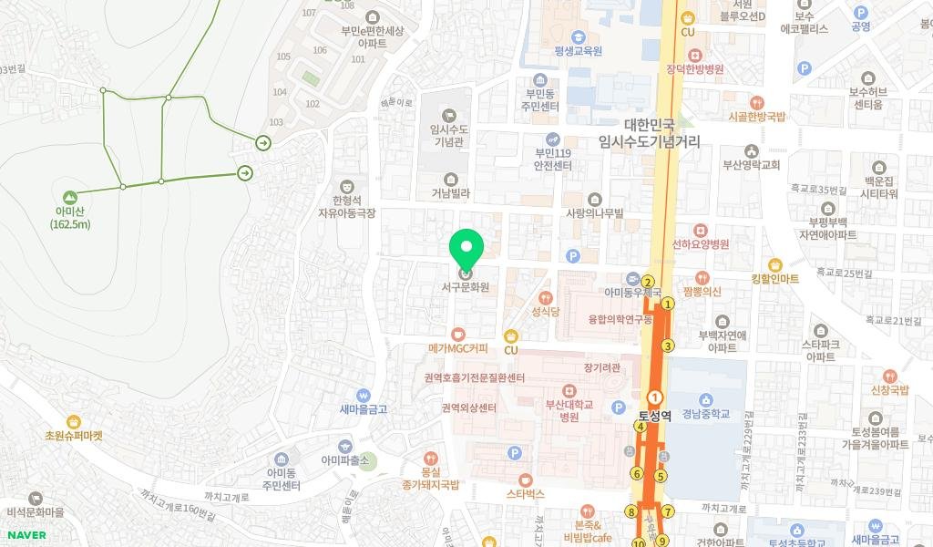 천마니 작은도서관 지도 이미지