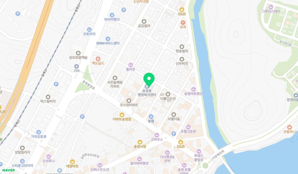 송정동어린이작은도서관 지도 이미지