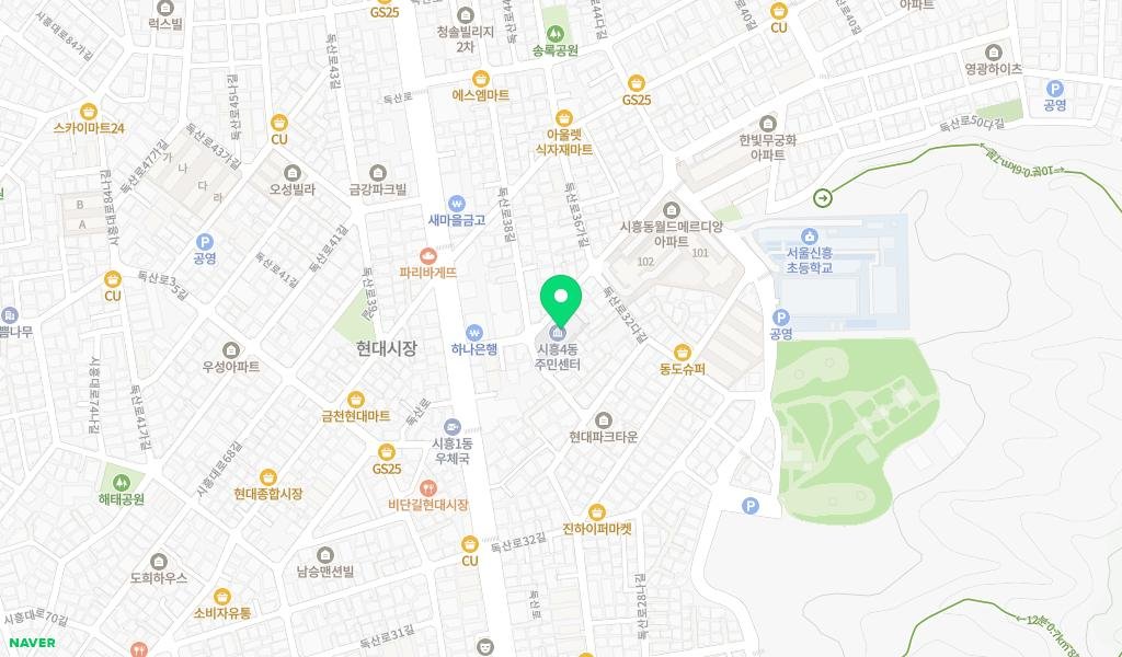 도란도란작은도서관 지도 이미지