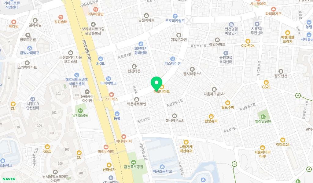 길빛 작은도서관 지도 이미지