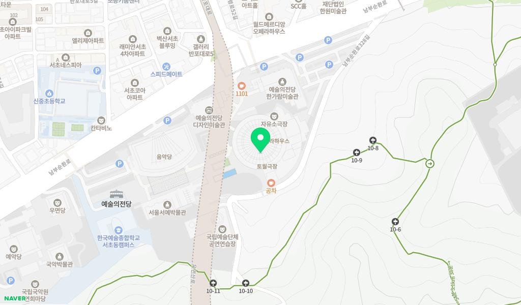 한가람디자인 미술관 지도 이미지
