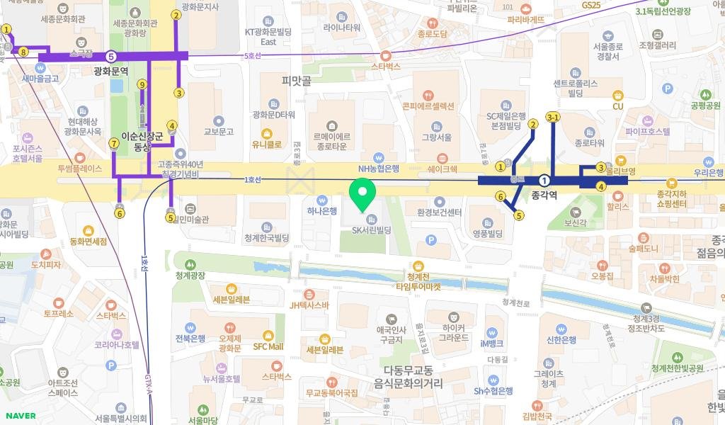 아트센터나비미술관 지도 이미지