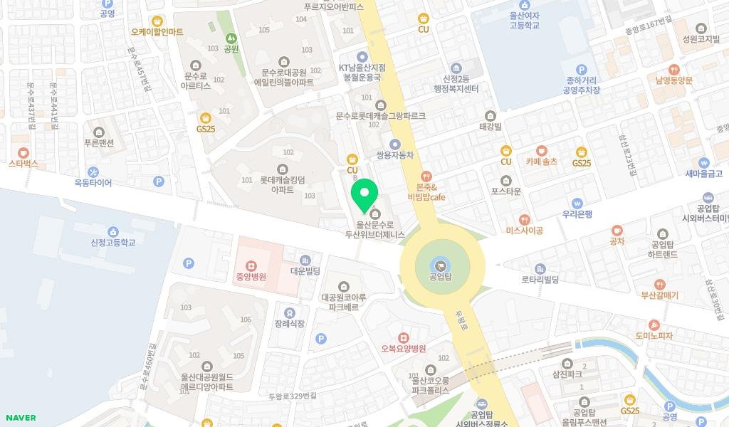 문수로두산위브더제니스 작은도서관 지도 이미지