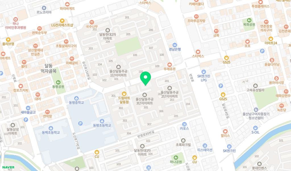 울산남구종합사회복지관 작은도서관 지도 이미지