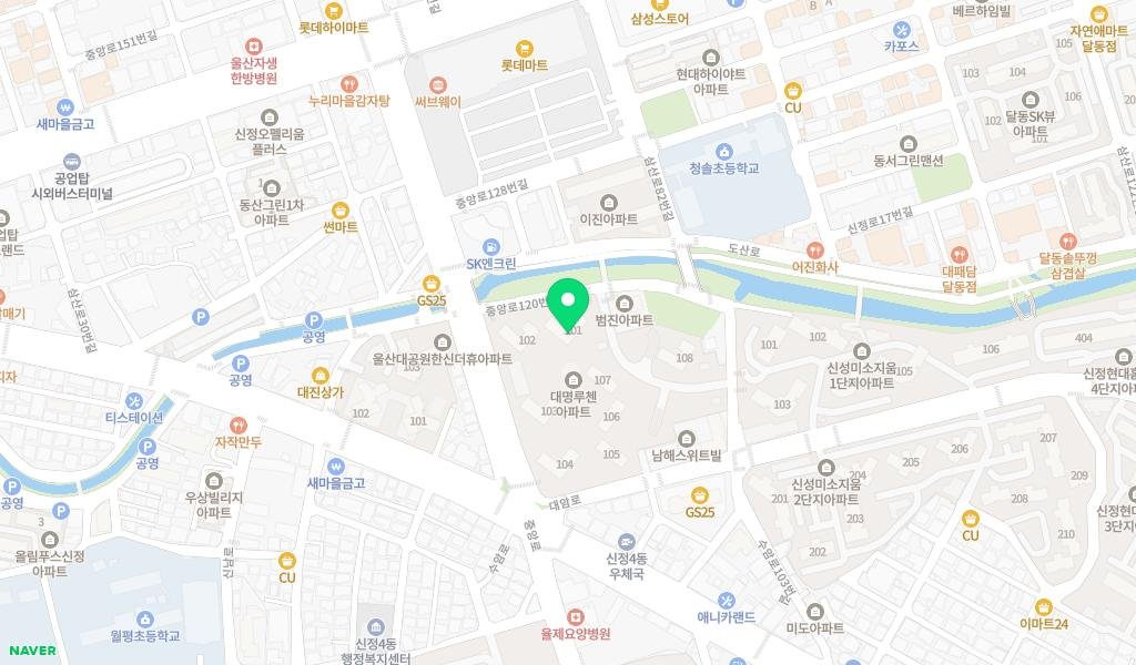 대공원대명루첸아파트 작은도서관 지도 이미지
