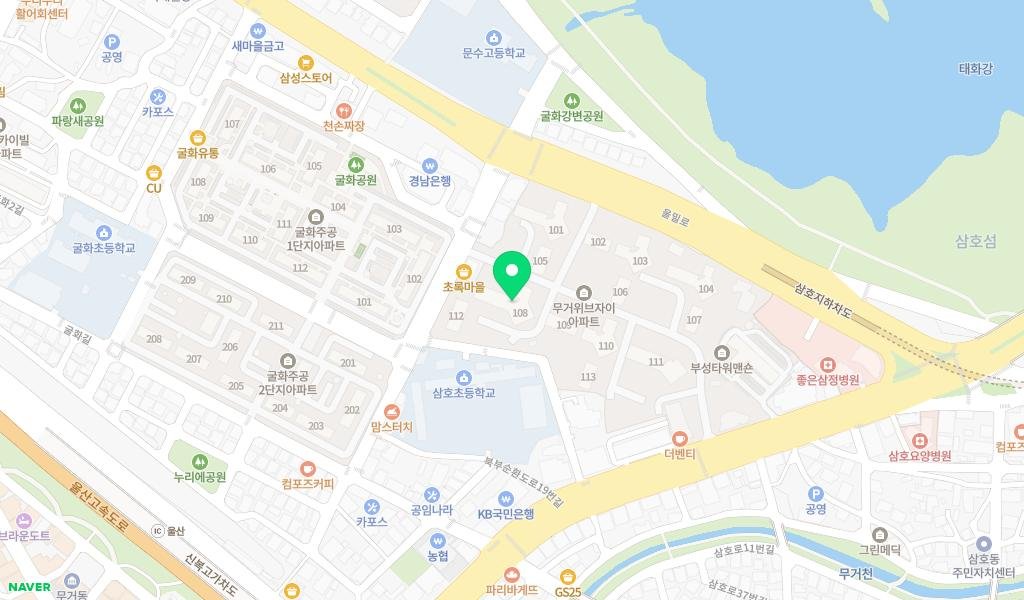 무거위브자이 작은도서관 지도 이미지
