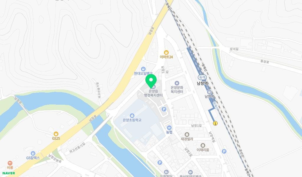 온양BOOKCAFE 지도 이미지